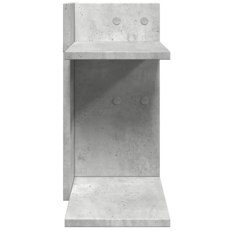 Rašomojo stalo lentyna, betono, 42x21,5x42cm, apdirbta mediena