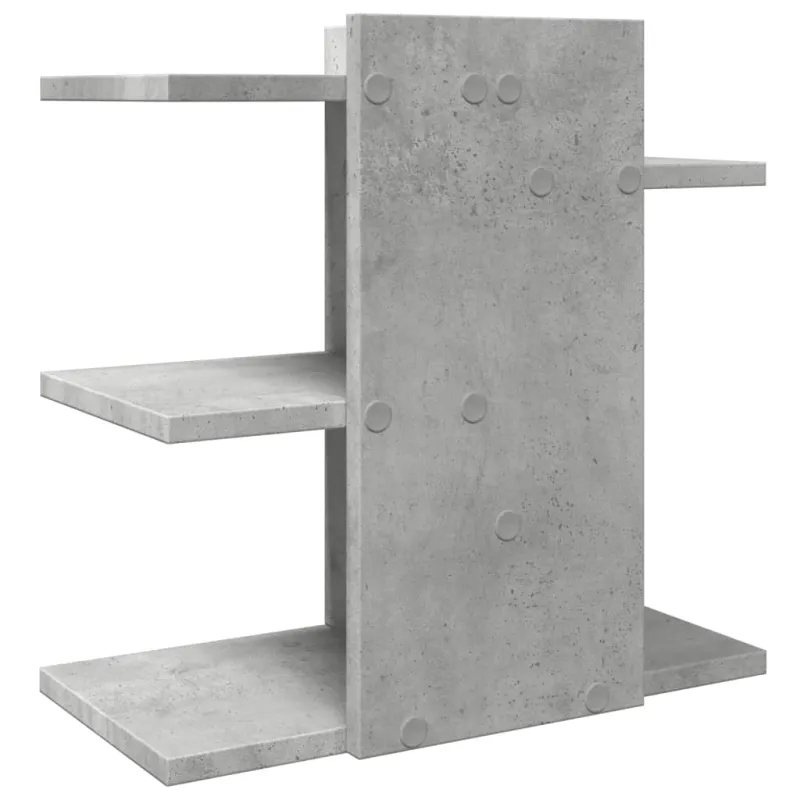 Rašomojo stalo lentyna, betono, 42x21,5x42cm, apdirbta mediena