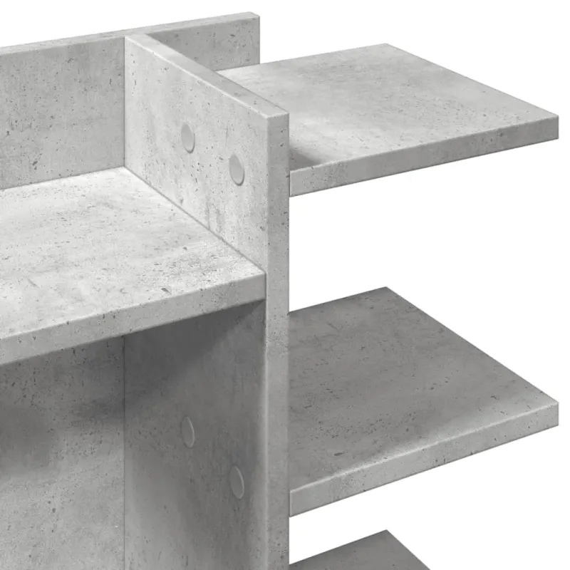 Rašomojo stalo lentyna, betono, 42x21,5x42cm, apdirbta mediena