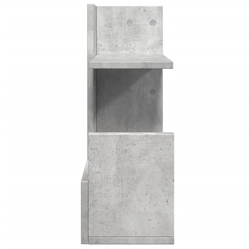 Rašomojo stalo lentyna, betono, 49x20x52,5cm, apdirbta mediena