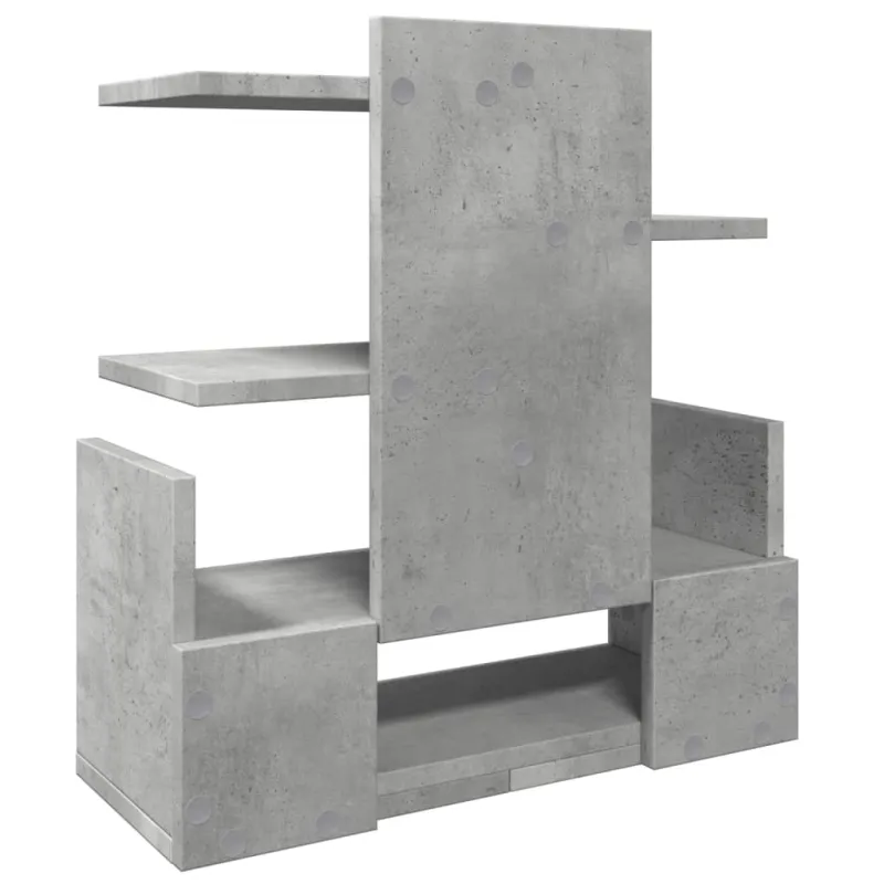 Rašomojo stalo lentyna, betono, 49x20x52,5cm, apdirbta mediena