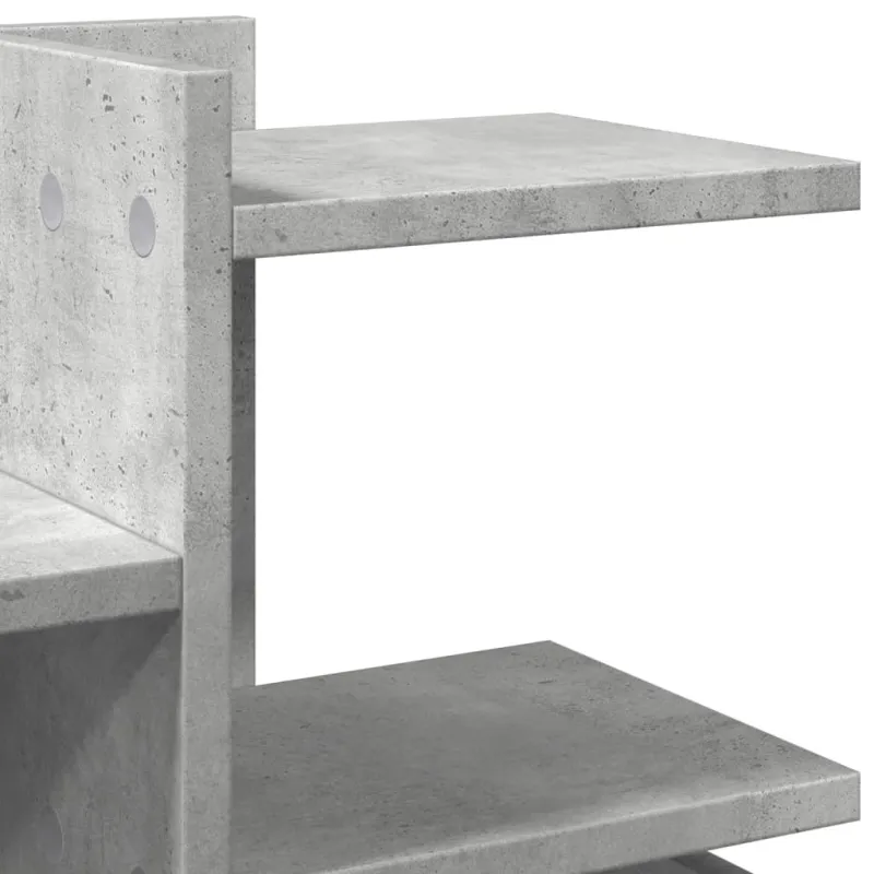 Rašomojo stalo lentyna, betono, 49x20x52,5cm, apdirbta mediena