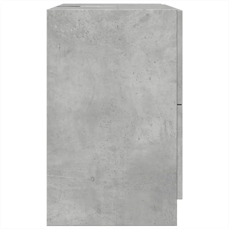 Spintelė praustuvui, betono, 59x37x59cm, apdirbta mediena