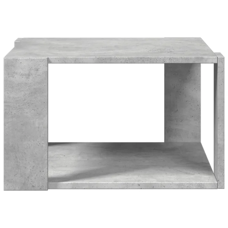 Kavos staliukas, betono, 51,5x51,5x30cm, apdirbta mediena