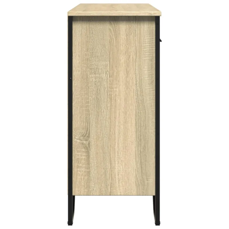 Šoninė spintelė, ąžuolo, 97x32,5x74,5cm, apdirbta mediena
