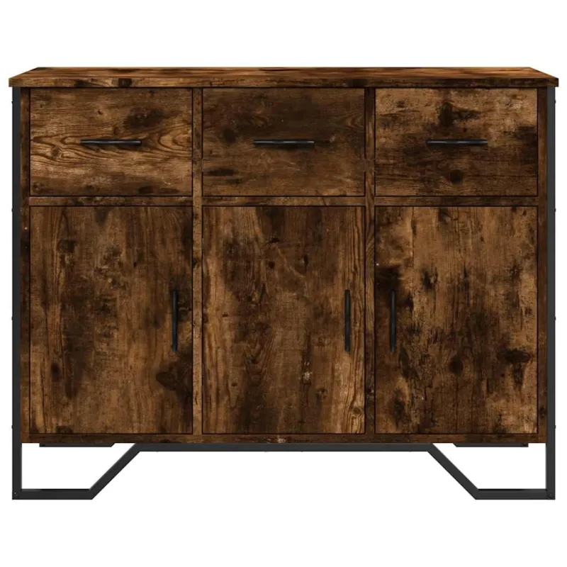 Šoninė spintelė, dūminio ąžuolo, 97x32,5x74,5cm, mediena