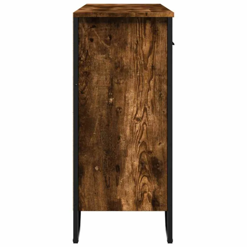 Šoninė spintelė, dūminio ąžuolo, 97x32,5x74,5cm, mediena