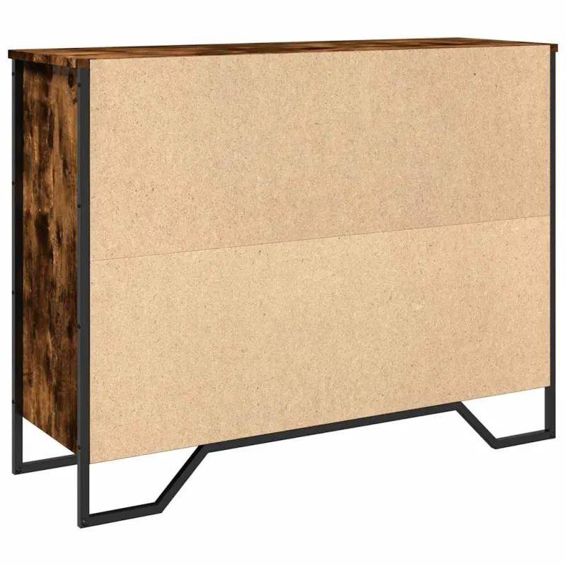 Šoninė spintelė, dūminio ąžuolo, 97x32,5x74,5cm, mediena