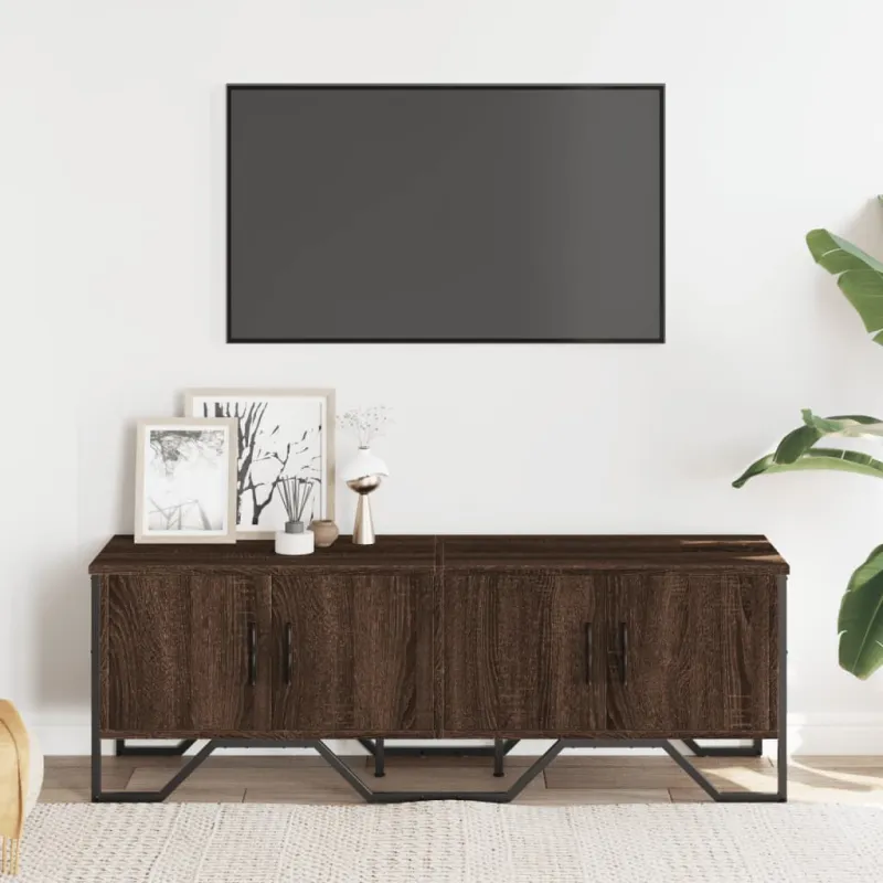 Televizoriaus spintelė, ruda ąžuolo, 122x34x41cm, mediena