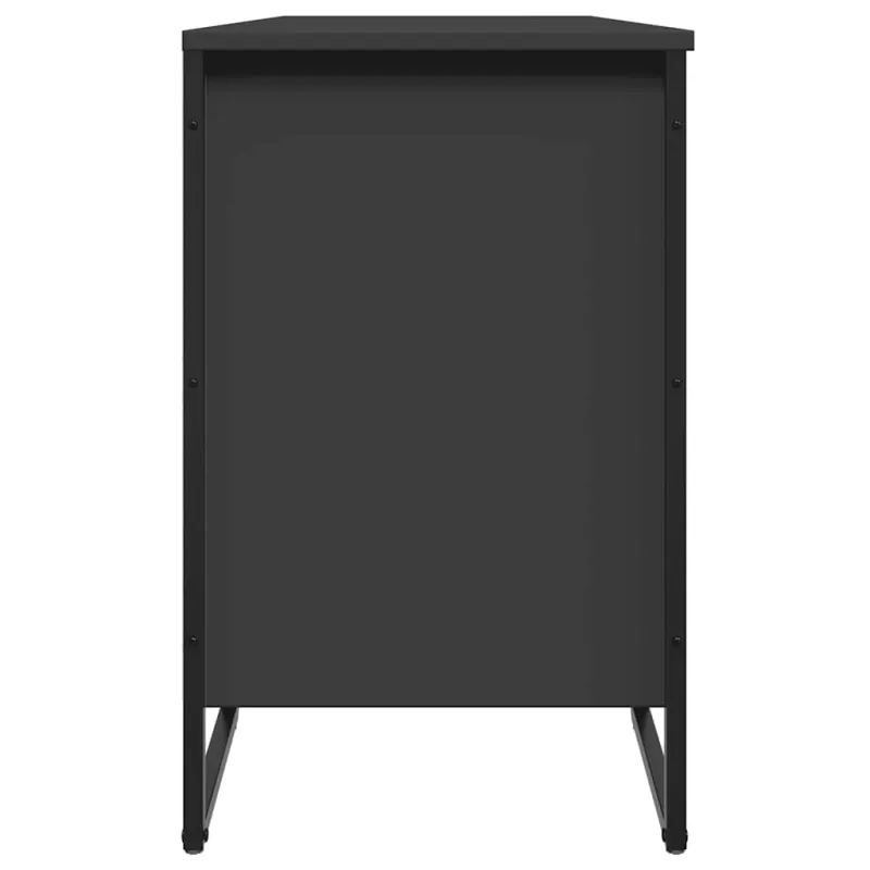 Spintelė batams, juodos spalvos, 90x38x61,5cm, apdirbta mediena