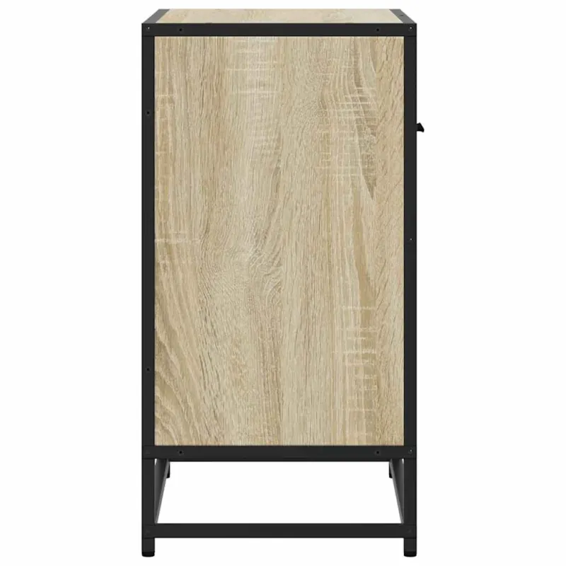 naktinė spintelė Sonoma ąžuolas 60x31x60 cm Mediena ir metalas