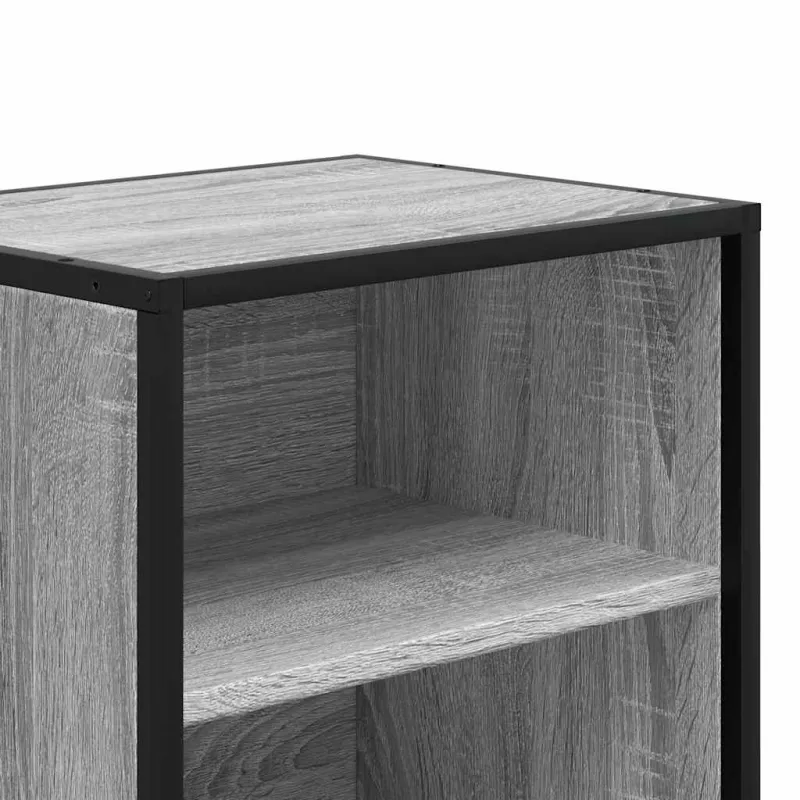 Spintelės prie lovos 2 vnt Pilka Sonoma 40x31x50 cm