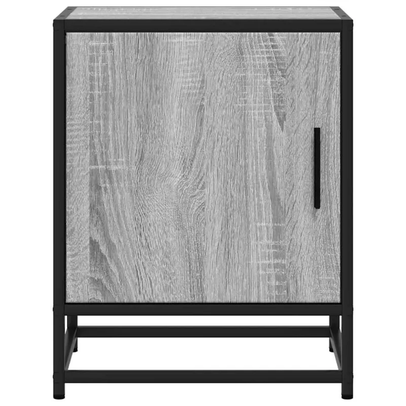 Spintelės prie lovos 2 vnt Pilka Sonoma 40x31x50 cm