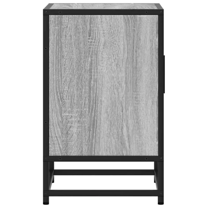Spintelės prie lovos 2 vnt Pilka Sonoma 40x31x50 cm
