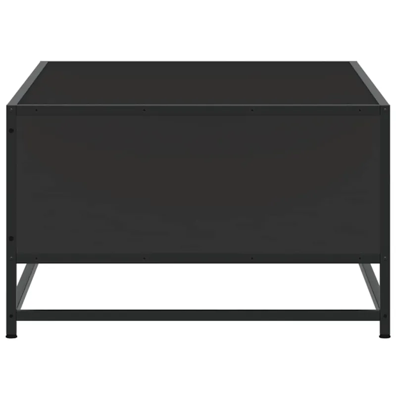 Kavos staliukas, juodas, 100x57x35cm, apdirbta mediena/metalas