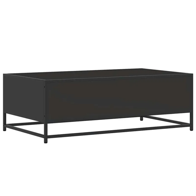 Kavos staliukas, juodas, 100x57x35cm, apdirbta mediena/metalas