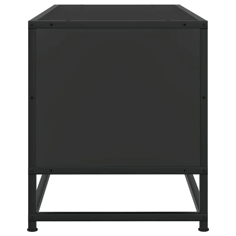 Televizoriaus spintelė, juoda, 100x34,5x40cm, mediena/metalas