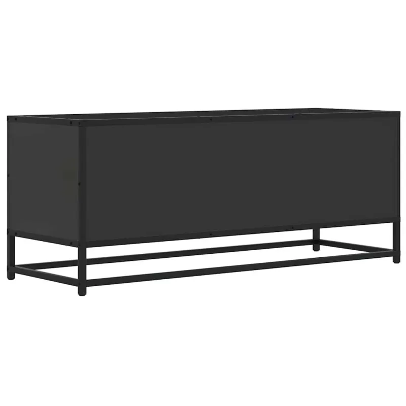 Televizoriaus spintelė, juoda, 100x34,5x40cm, mediena/metalas