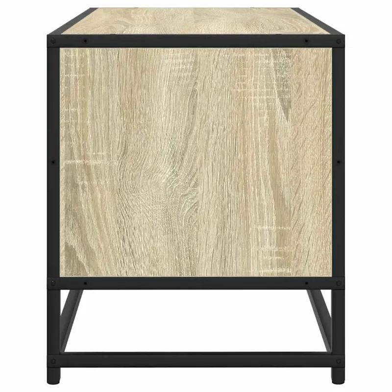 Televizoriaus spintelė, ąžuolo, 100x34,5x40cm, mediena/metalas