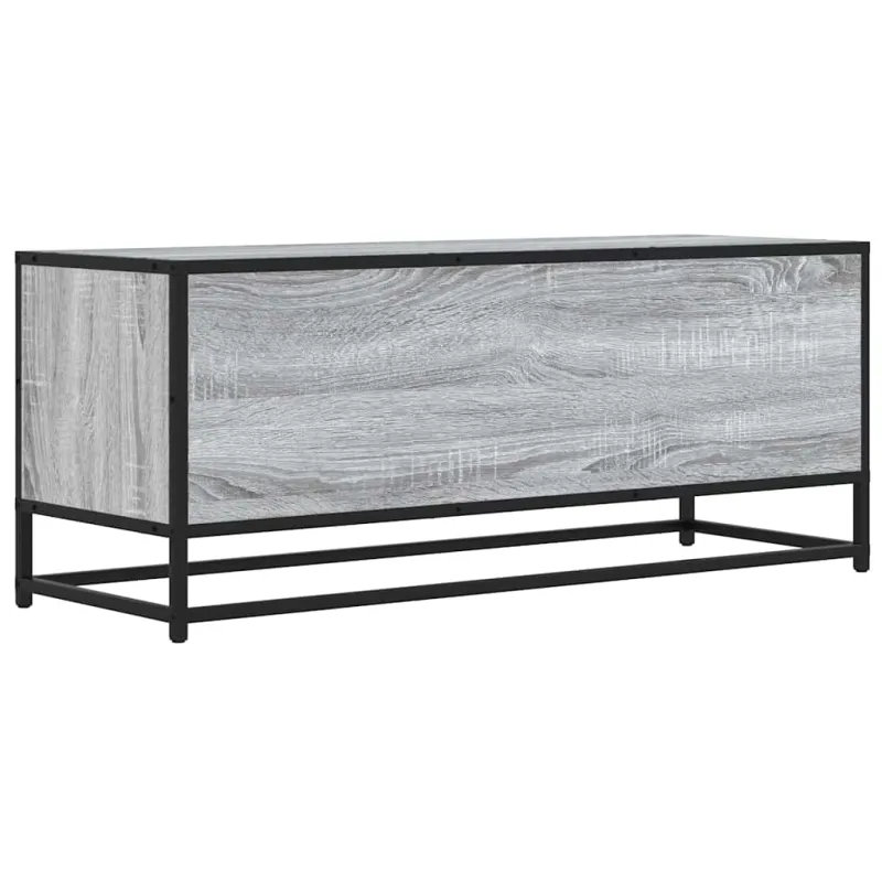 Televizoriaus spintelė, pilka, 100x34,5x40cm, mediena/metalas