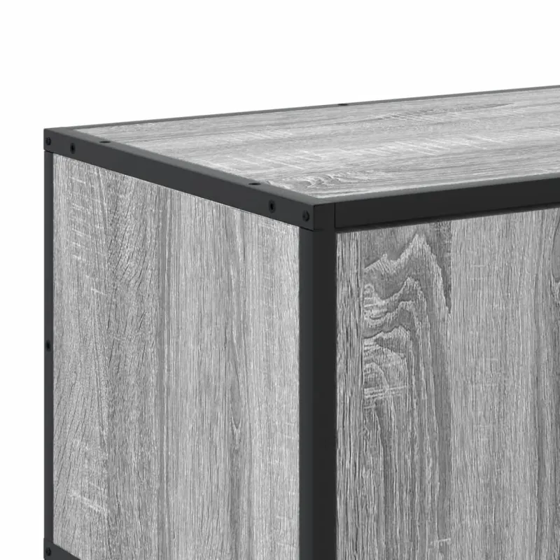 Televizoriaus spintelė, pilka, 100x35x41cm, mediena ir metalas
