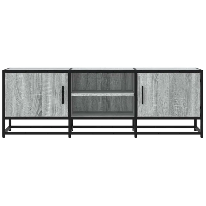 Televizoriaus spintelė, pilka, 120x35x41cm, mediena ir metalas