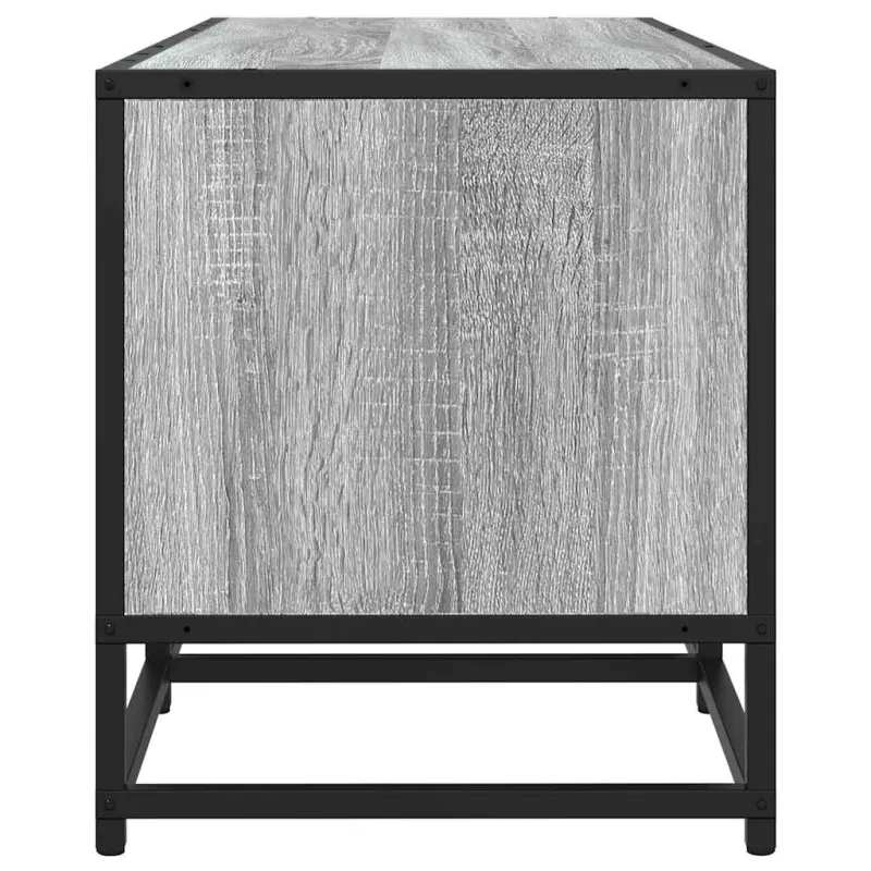 Televizoriaus spintelė, pilka, 120x35x41cm, mediena ir metalas