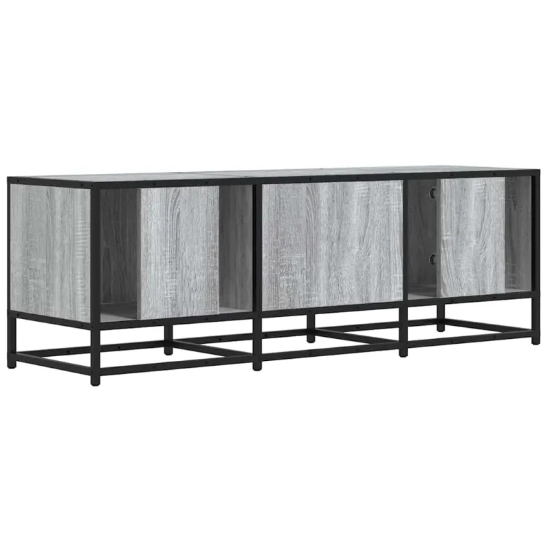 Televizoriaus spintelė, pilka, 120x35x41cm, mediena ir metalas
