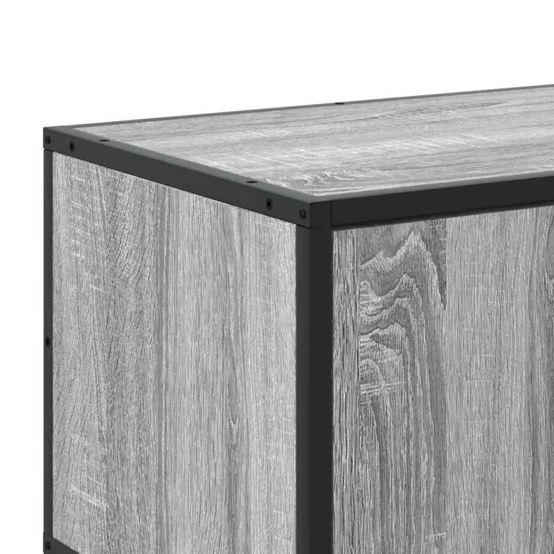 Televizoriaus spintelė, pilka, 120x35x41cm, mediena ir metalas