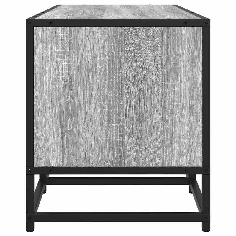 Televizoriaus spintelė, pilka, 160x35x41cm, mediena ir metalas