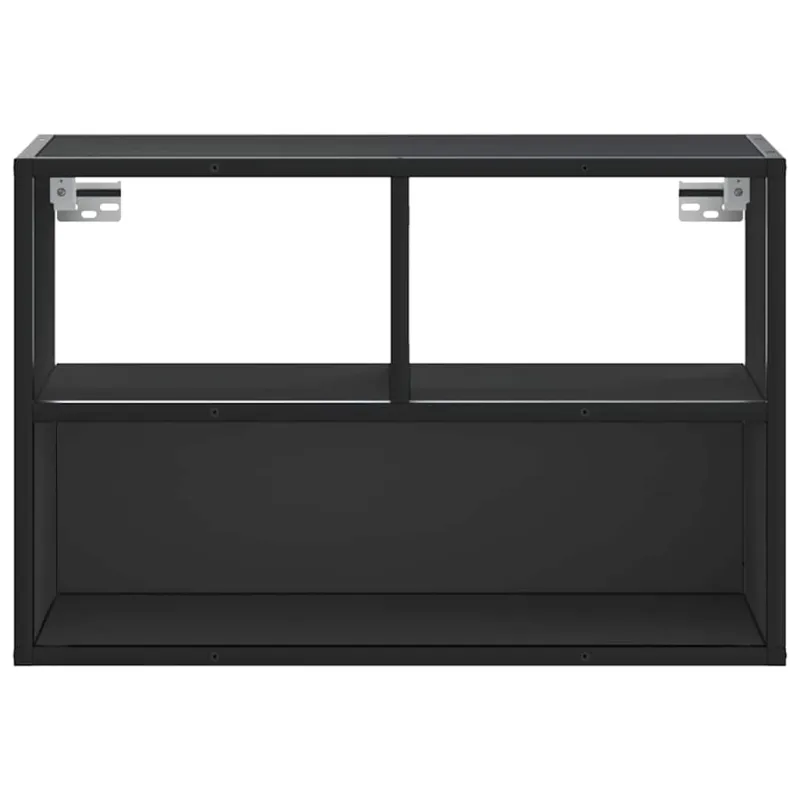 Televizoriaus spintelė, juoda, 60x31x39,5cm, mediena ir metalas