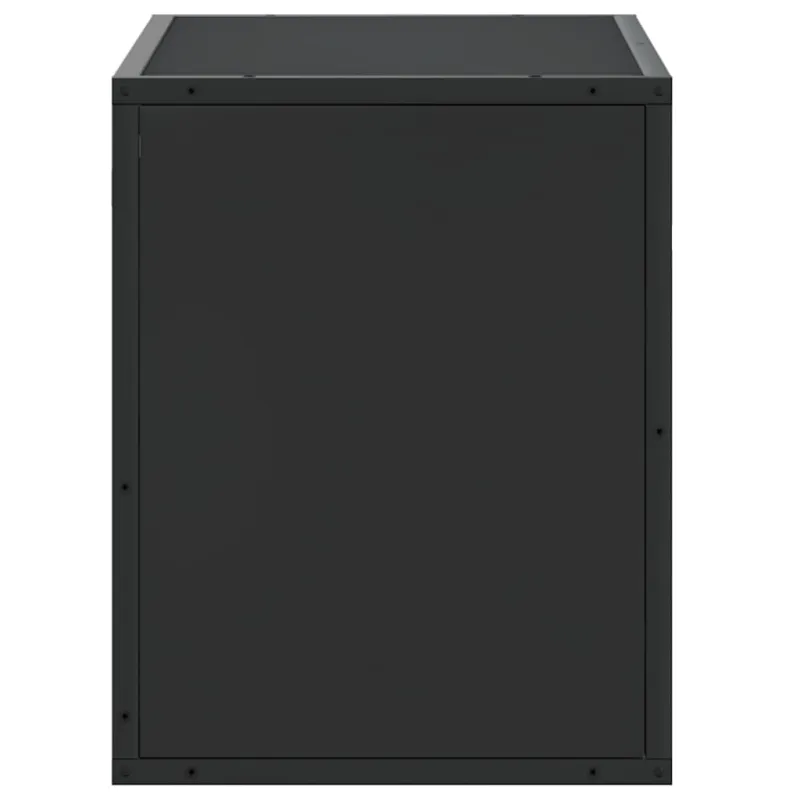 Televizoriaus spintelė, juoda, 60x31x39,5cm, mediena ir metalas