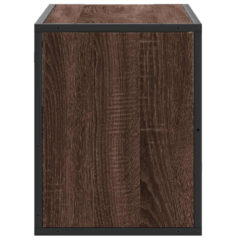 Televizoriaus spintelė, ruda, 80x31x39,5cm, mediena/metalas