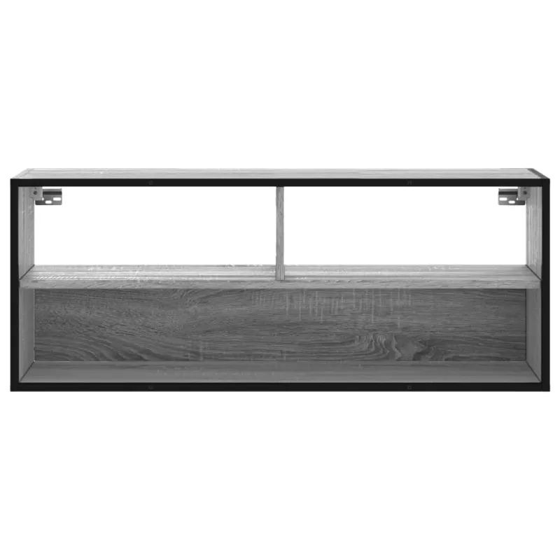 Televizoriaus spintelė, pilka, 100x31x39,5cm, mediena/metalas