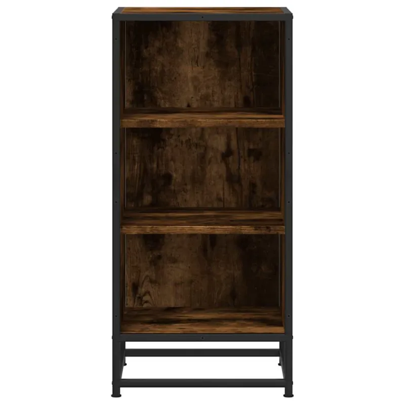 Šoninė spintelė, dūminio ąžuolo, 35,5x35x76cm, mediena/metalas