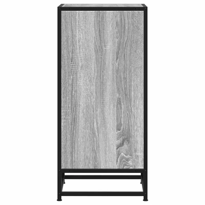 Šoninė spintelė, pilka ąžuolo, 35,5x35x76cm, mediena/metalas