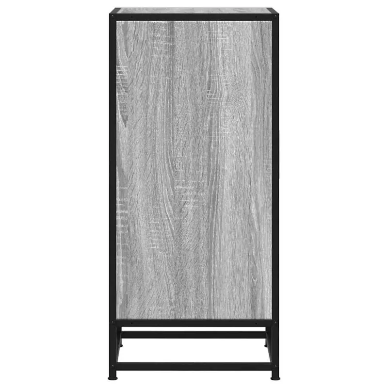 Šoninė spintelė, pilka ąžuolo, 35,5x35x76cm, mediena/metalas