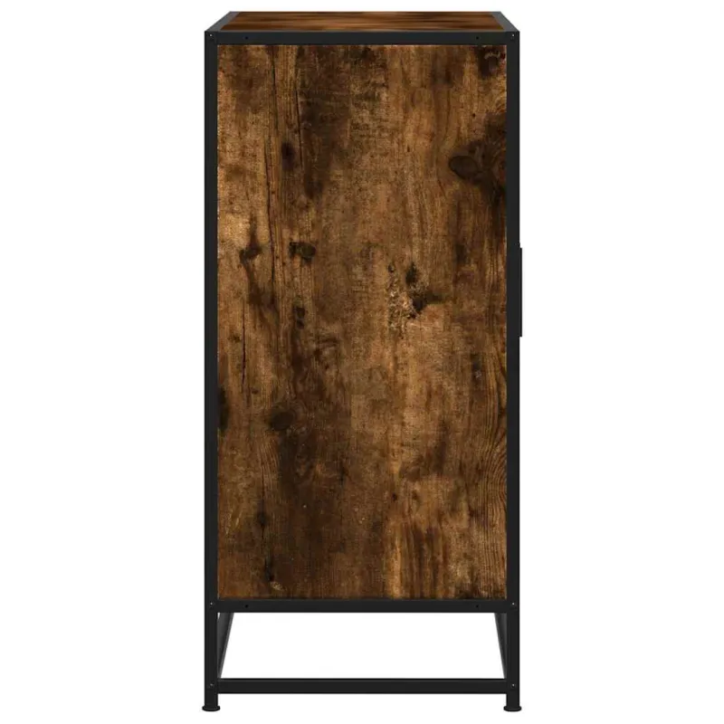 Šoninė spintelė, dūminio ąžuolo, 68x35x76cm, mediena/metalas