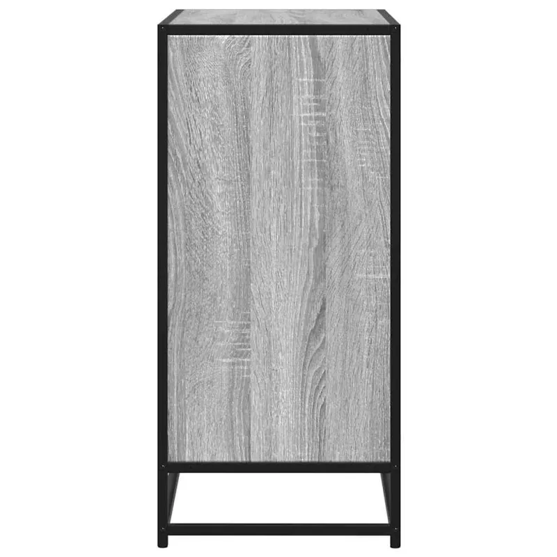 Šoninė spintelė, pilka ąžuolo, 68x35x76cm, mediena/metalas