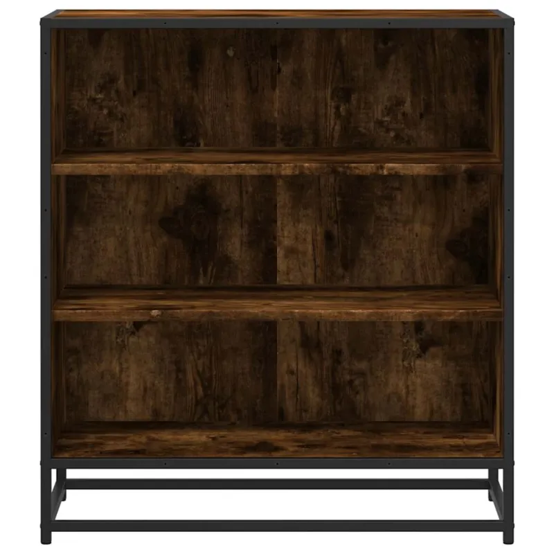 Šoninė spintelė, dūminio ąžuolo, 68x35x76cm, mediena/metalas