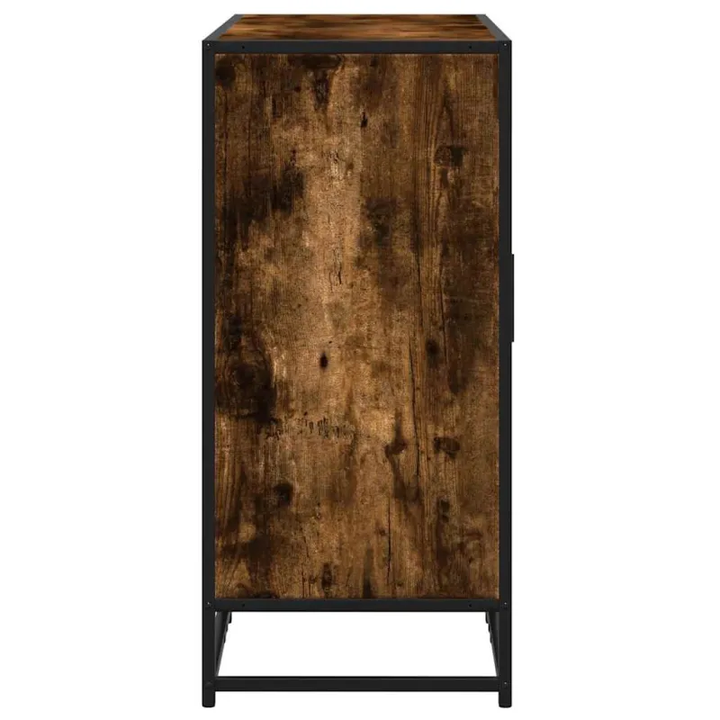 Šoninė spintelė, dūminio ąžuolo, 92x35x76cm, apdirbta mediena