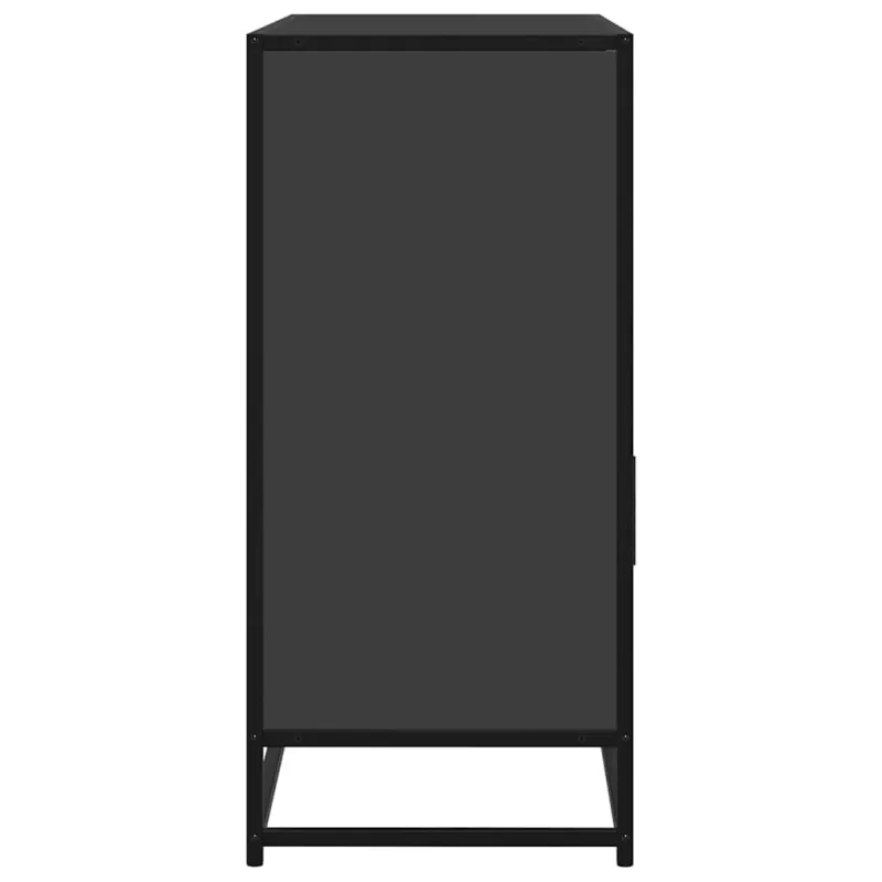 Šoninė spintelė, juodos spalvos, 100x35x76 cm, apdirbta mediena
