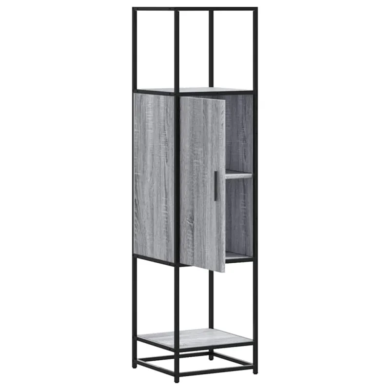Highboard Gray Sonoma inžinerinis medis ir metalas