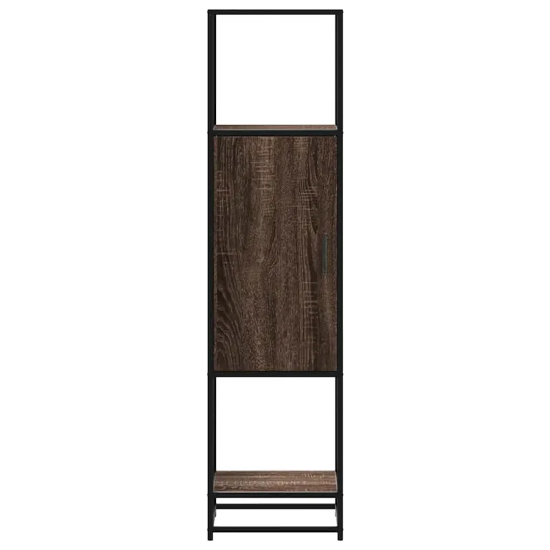 Highboard Rudas ąžuolas 35,5x35x139 cm Mediena ir metalas