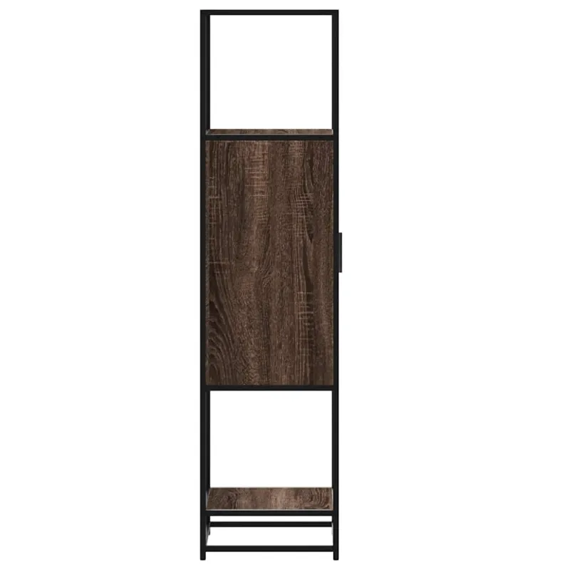 Highboard Rudas ąžuolas 35,5x35x139 cm Mediena ir metalas