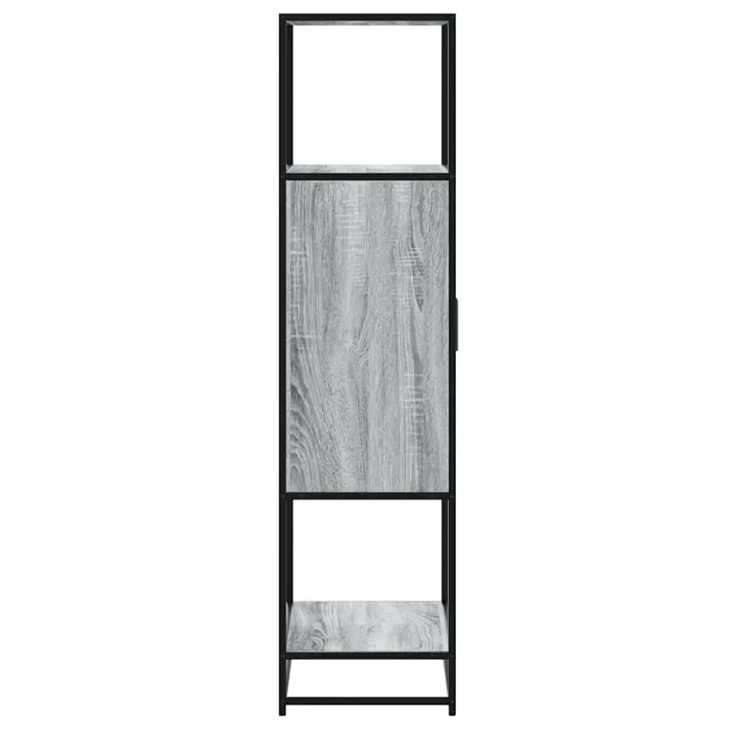 Highboard Pilka Sonoma 68x35x139 cm Mediena ir metalas