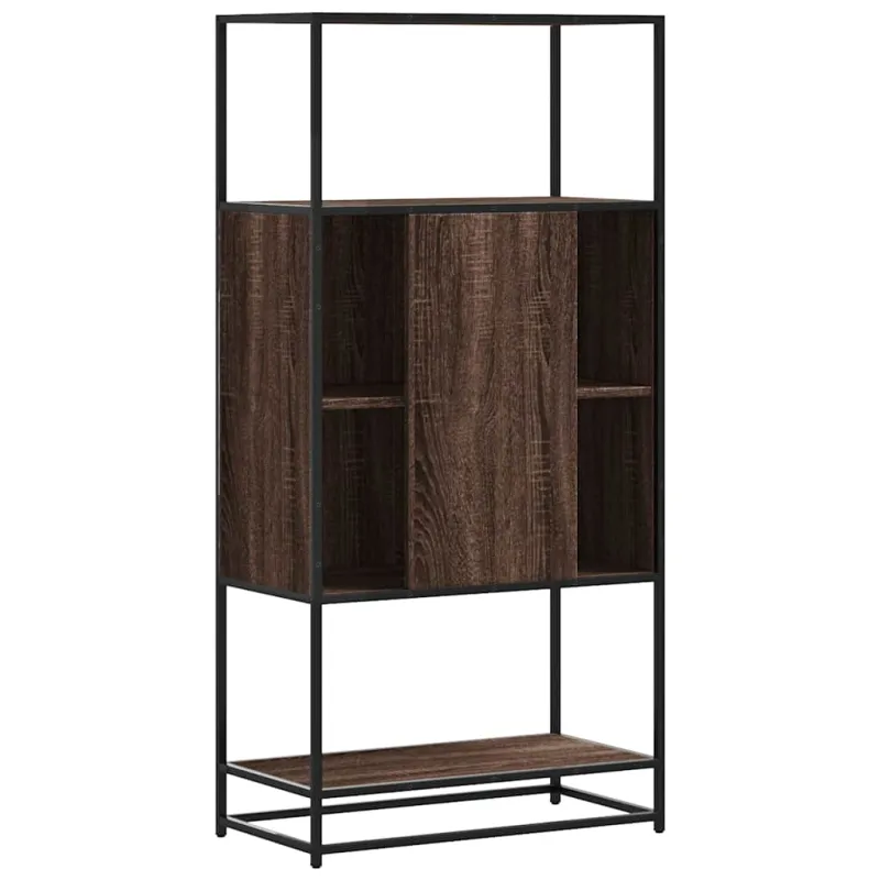 Highboard Rudas ąžuolas 68x35x139 cm Mediena ir metalas