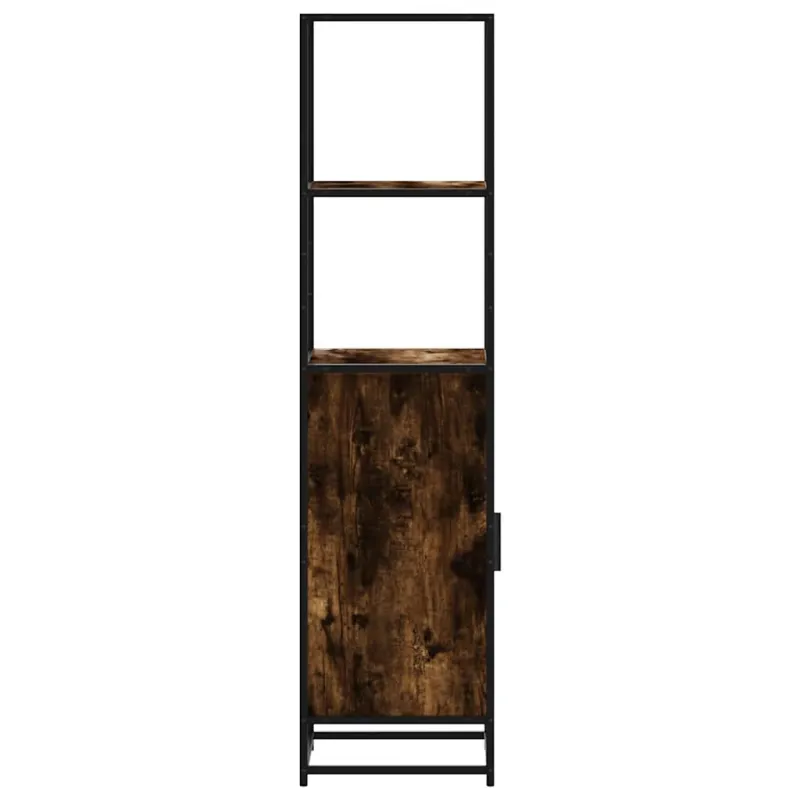 Highboard Rūkytas ąžuolas 35,5x35x139 cm Mediena ir metalas