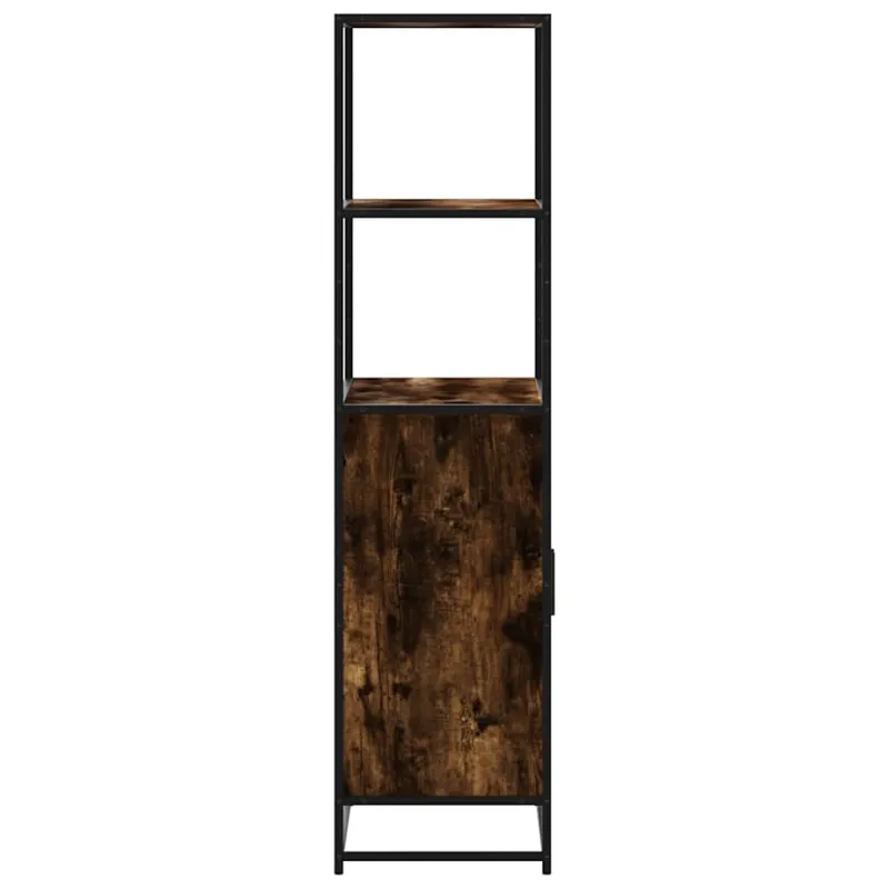 Highboard rūkytas ąžuolas 68x35x139 cm Mediena ir metalas