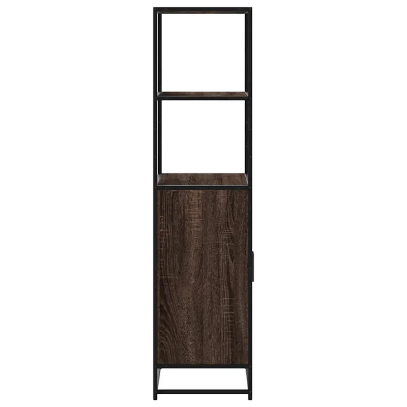 Highboard Rudas ąžuolas 68x35x139 cm Mediena ir metalas